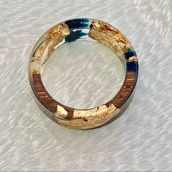 Wood Acrylic Dry Flower Ring - Picture 5 of 5